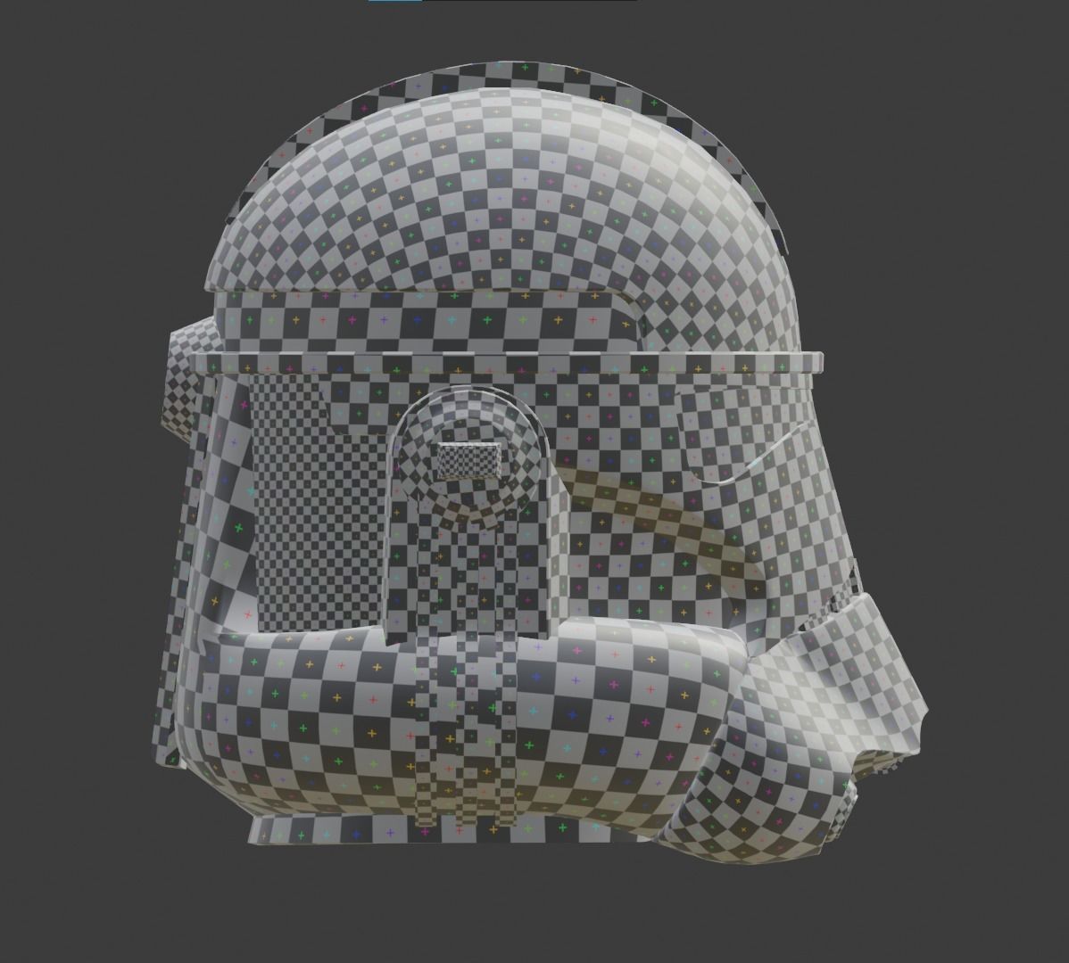 Star Wars Clone Trooper Helmet Low-poly 3D model_13