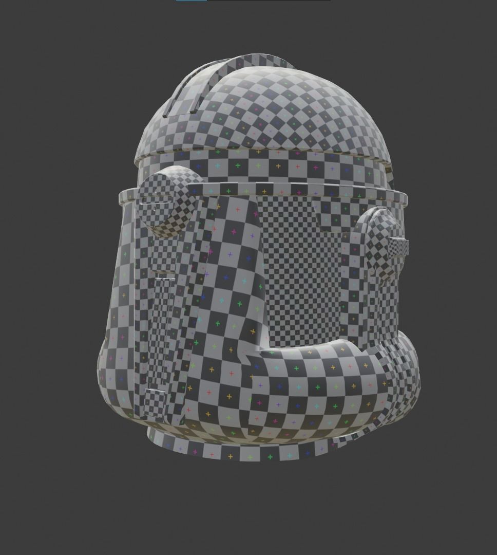 Star Wars Clone Trooper Helmet Low-poly 3D model_10