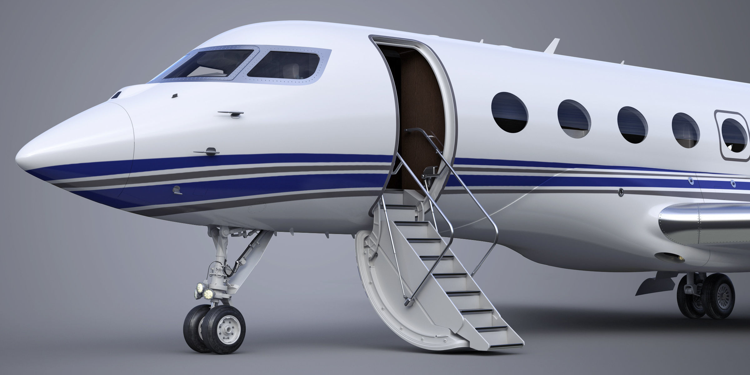 Gulfstream G650 Business Jet 3D model_6