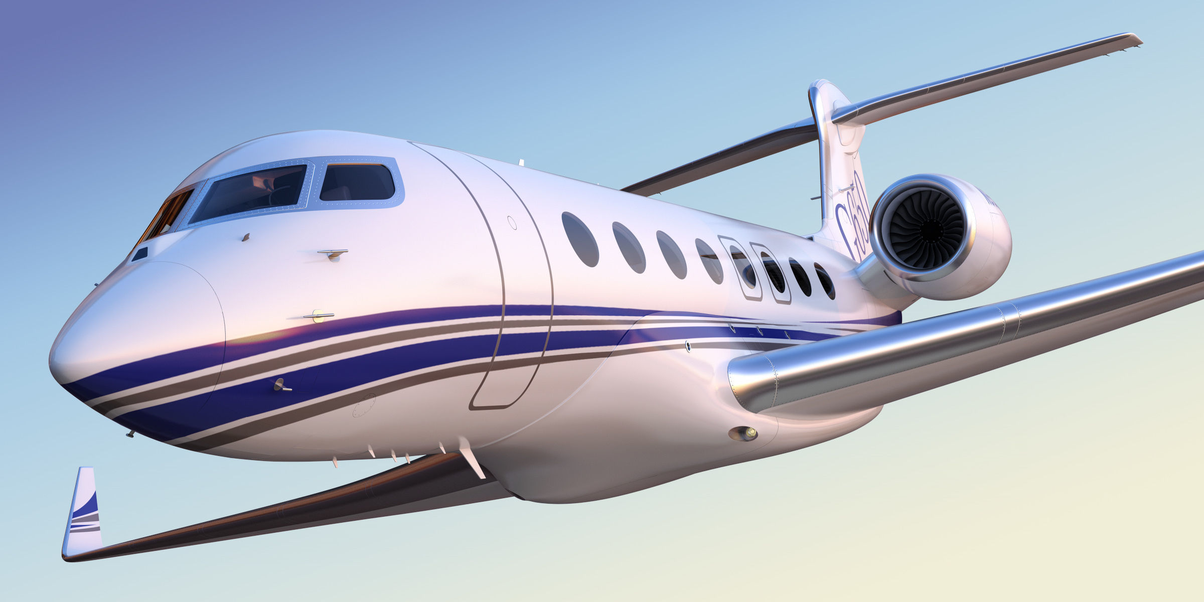 Gulfstream G650 Business Jet 3D model_35