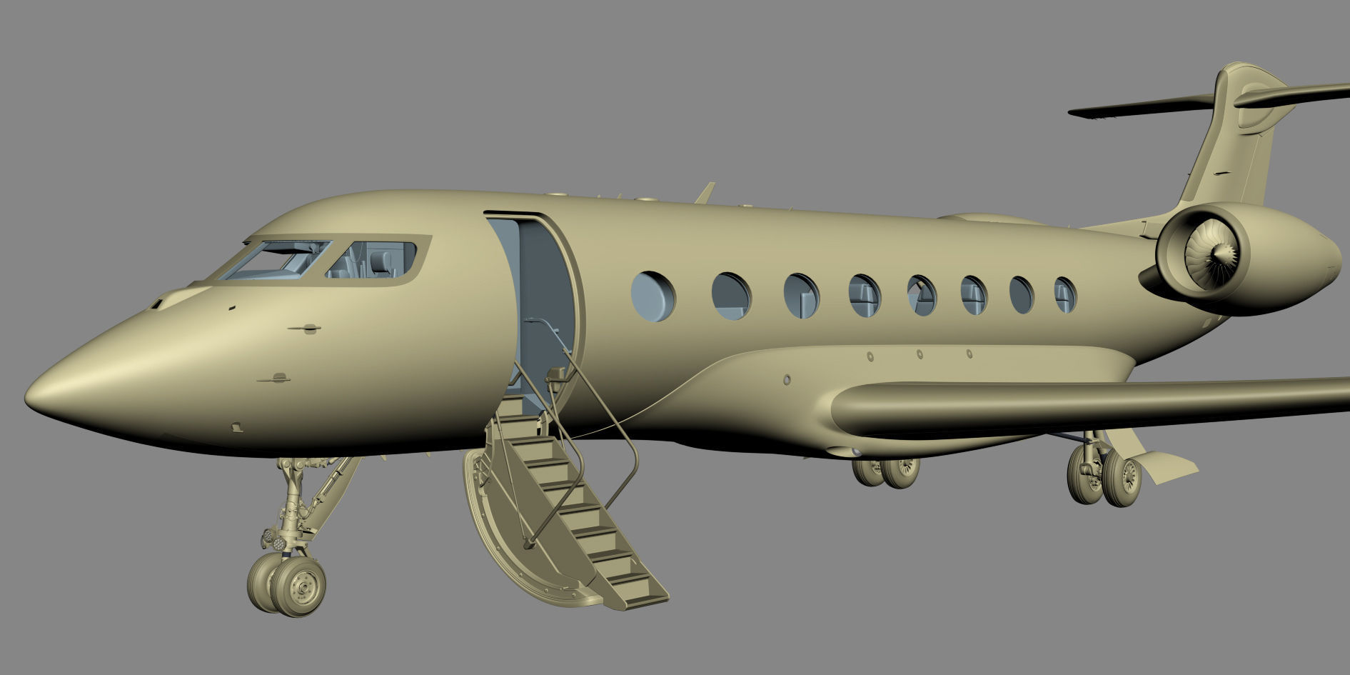 Gulfstream G650 Business Jet 3D model_46