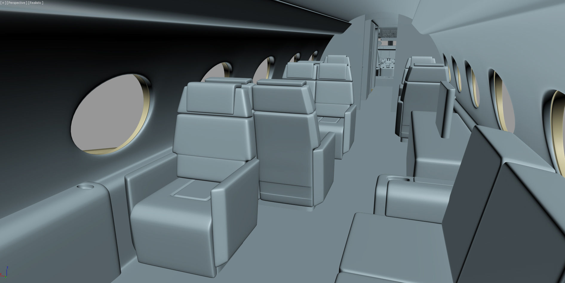 Gulfstream G650 Business Jet 3D model_64