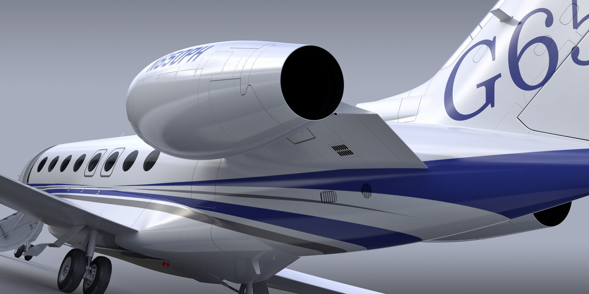 Gulfstream G650 Business Jet 3D model_15