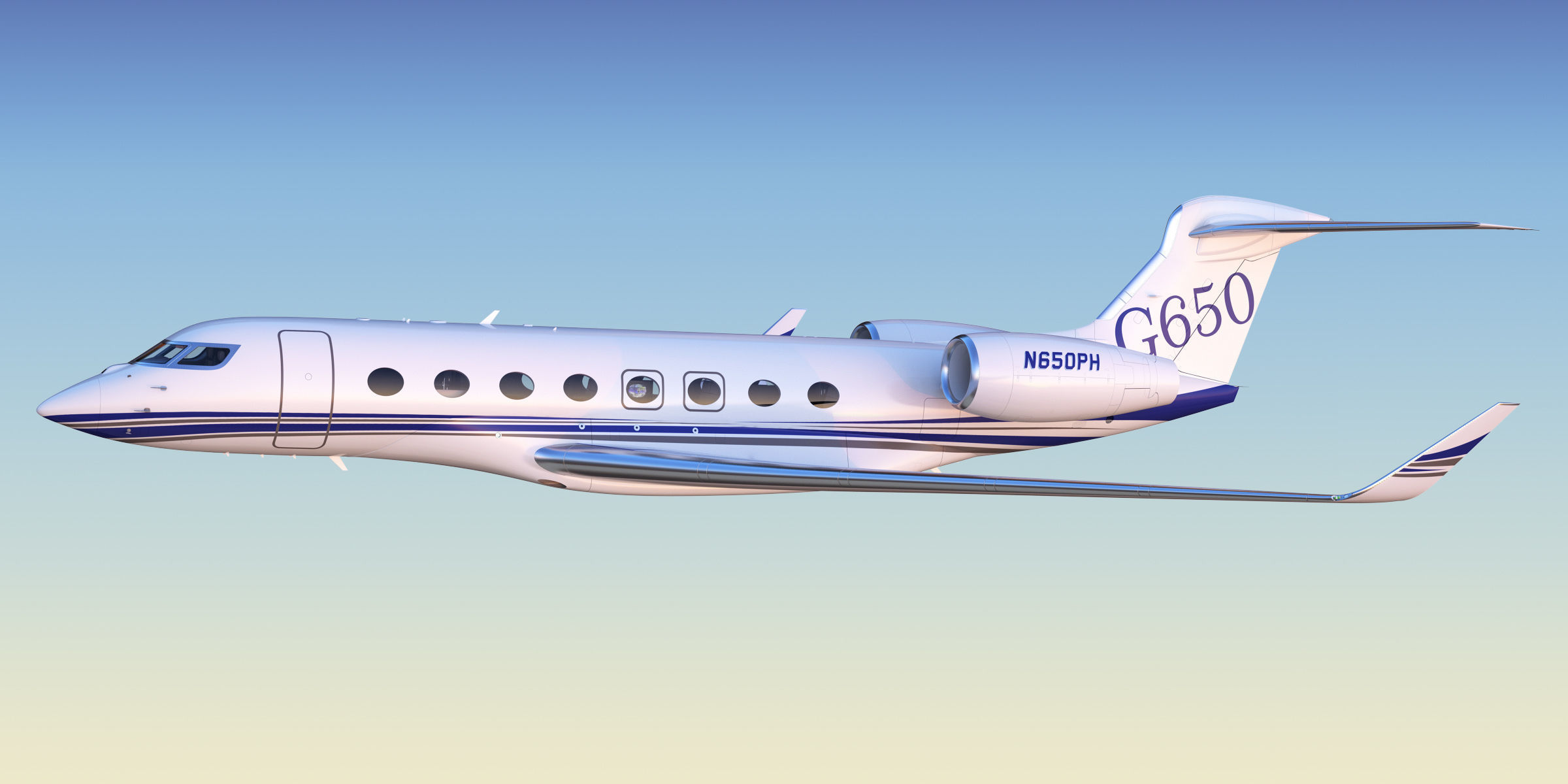 Gulfstream G650 Business Jet 3D model_32
