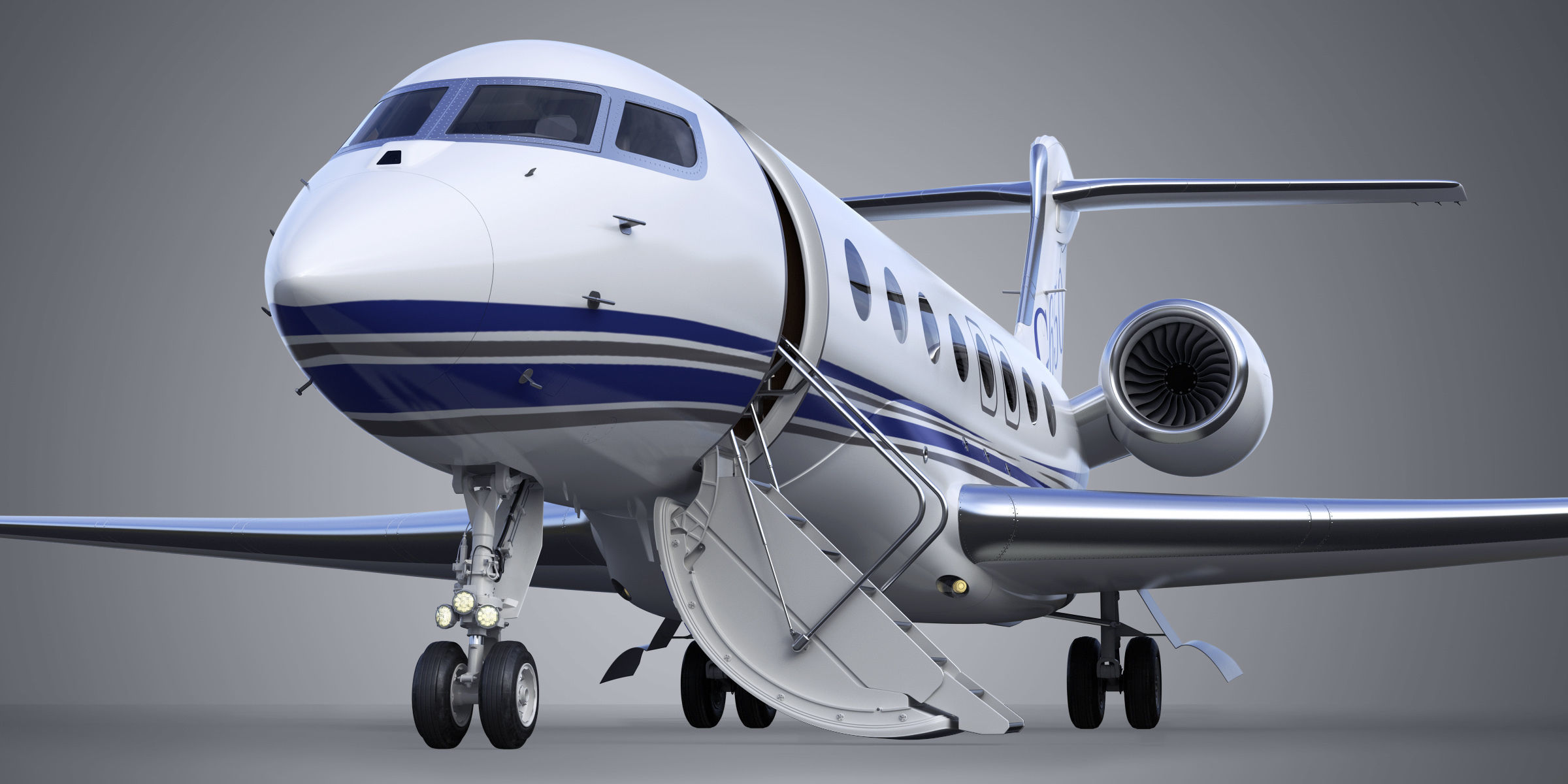 Gulfstream G650 Business Jet 3D model_7