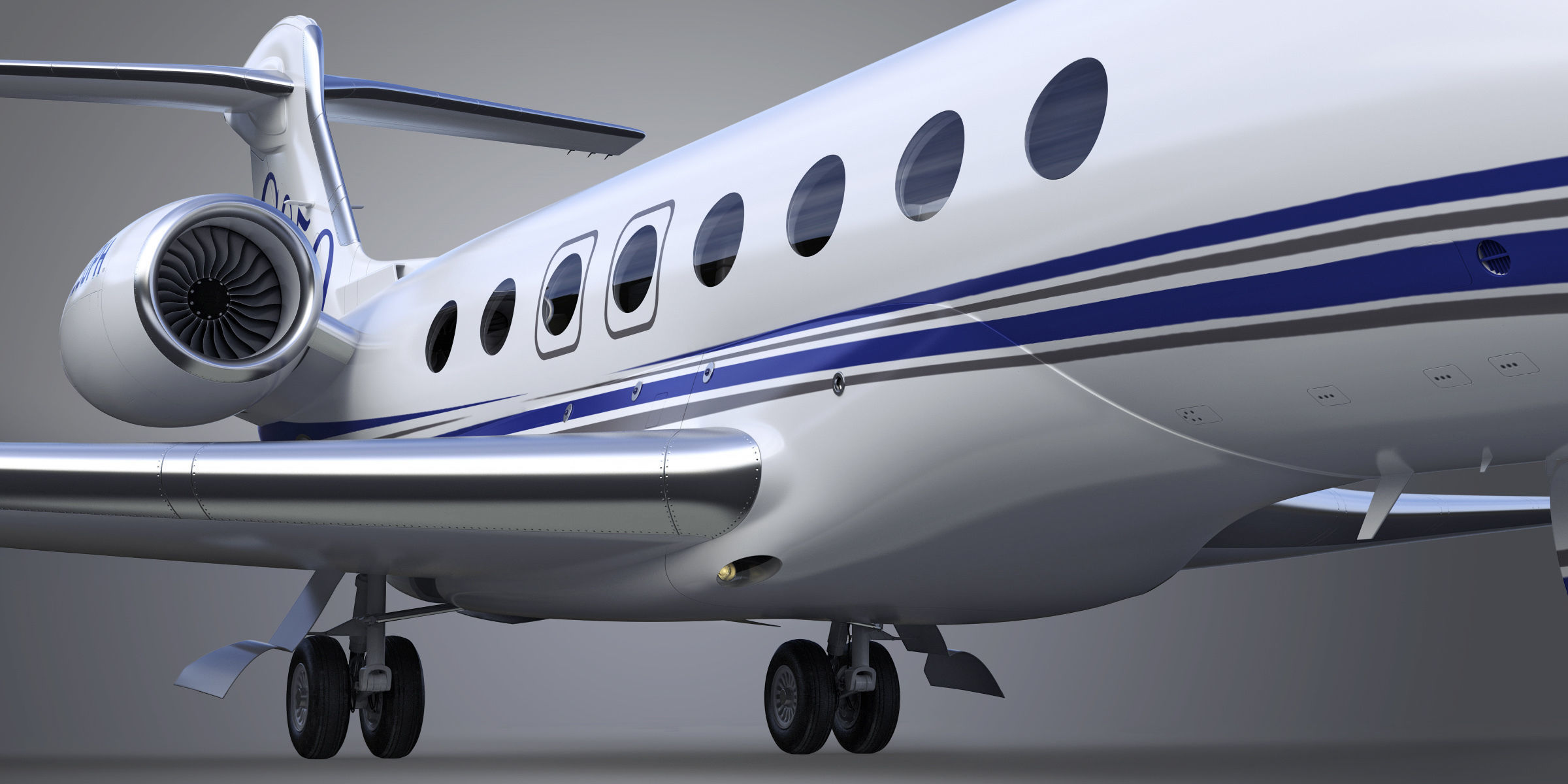 Gulfstream G650 Business Jet 3D model_22