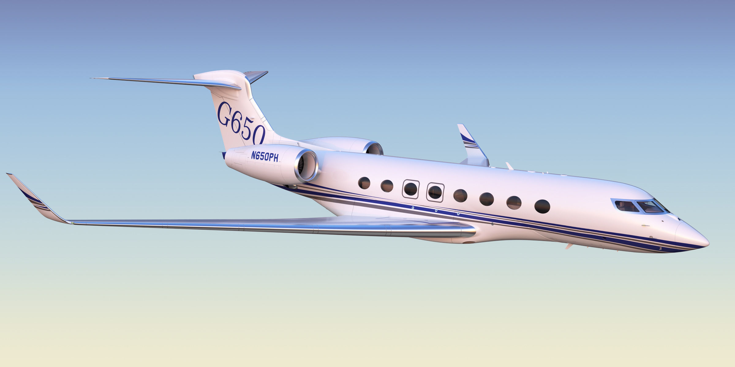 Gulfstream G650 Business Jet 3D model_37