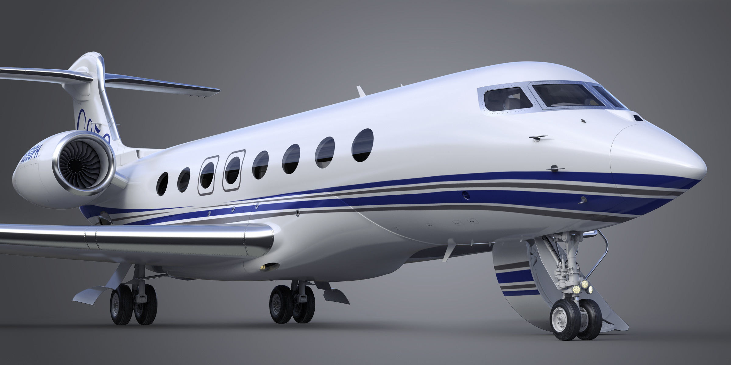 Gulfstream G650 Business Jet 3D model_20