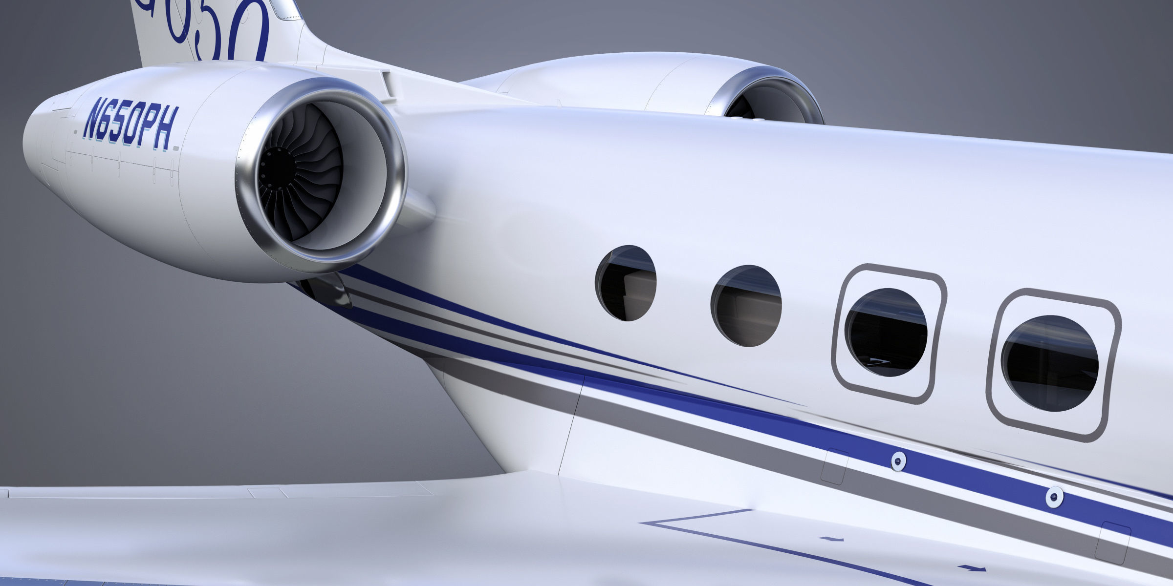 Gulfstream G650 Business Jet 3D model_23