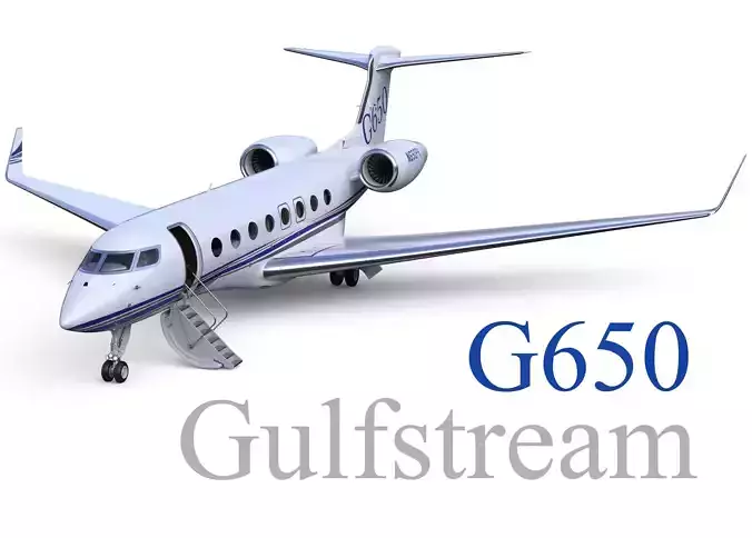 Gulfstream G650 Business Jet 3D model