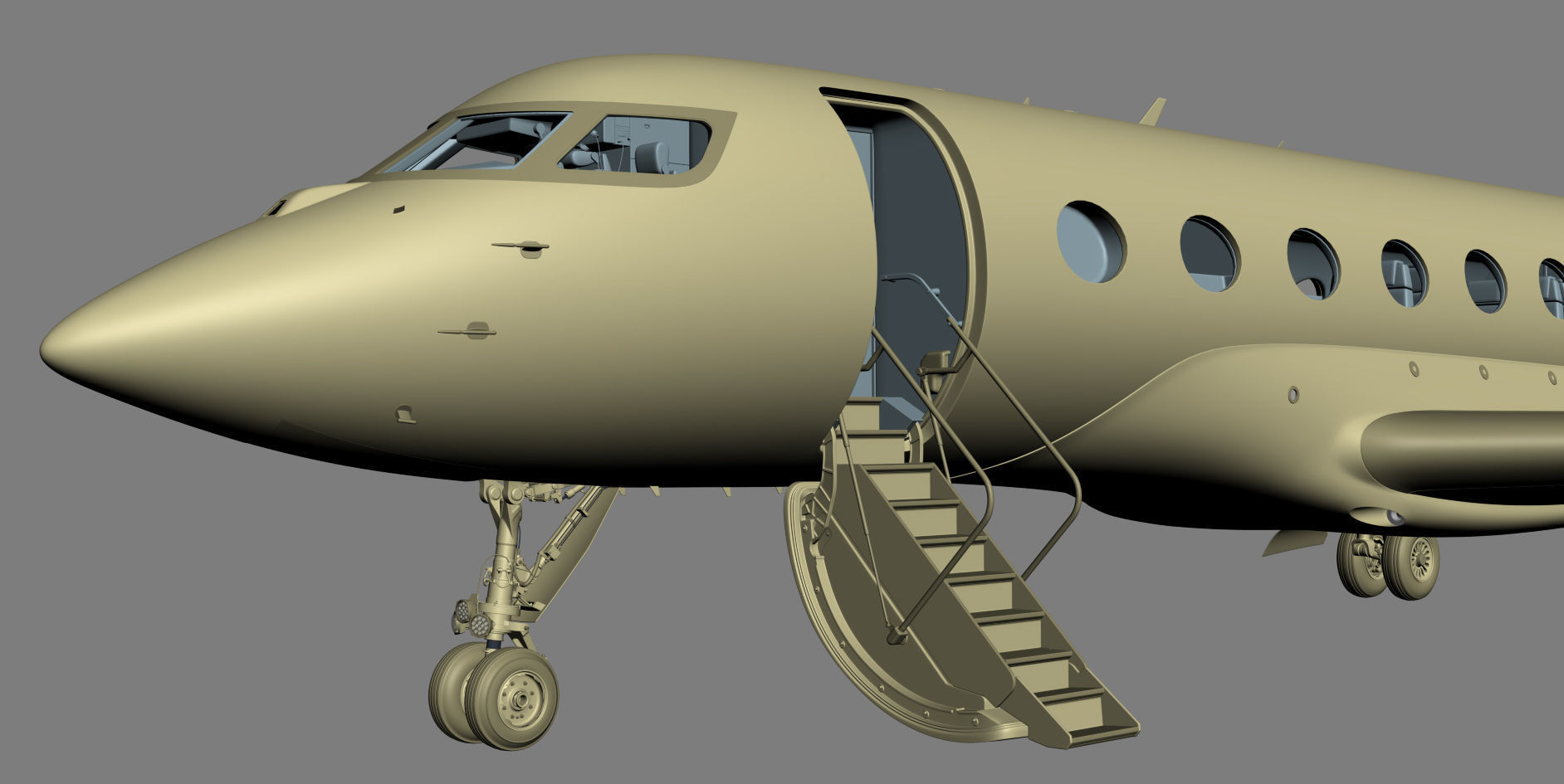 Gulfstream G650 Business Jet 3D model_48