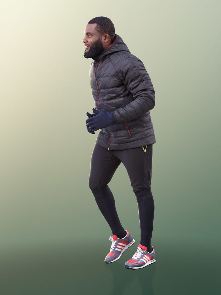 Gabriel 10608 - Running Man With Warm Jacket 3D model_3