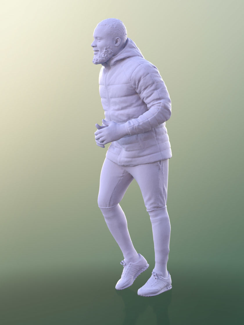 Gabriel 10608 - Running Man With Warm Jacket 3D model_5