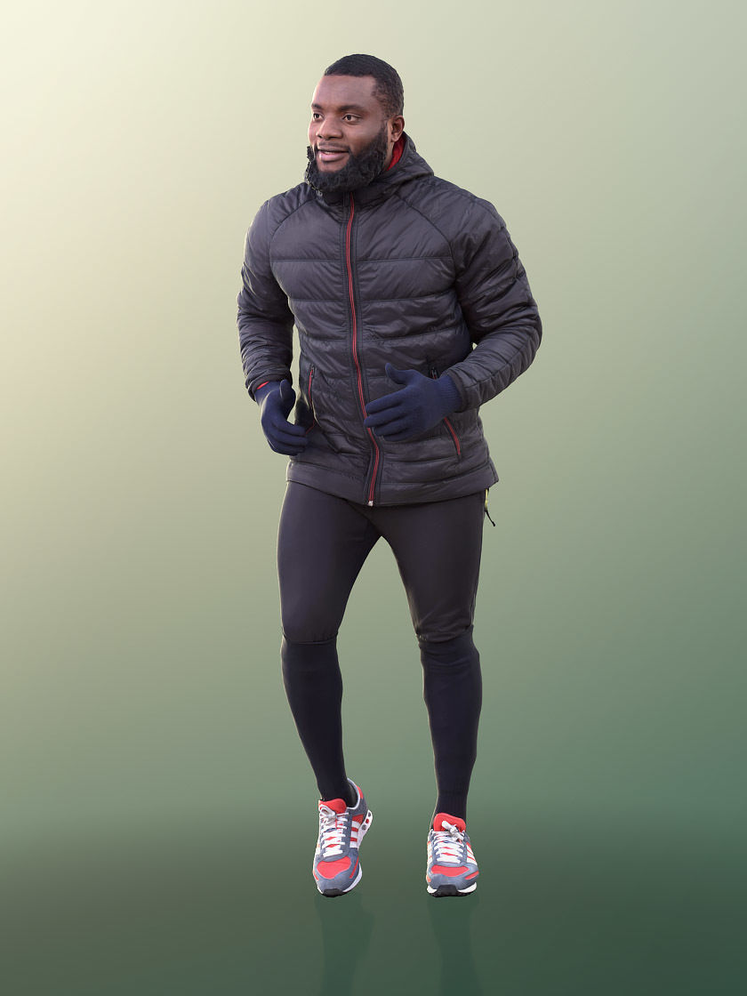 Gabriel 10608 - Running Man With Warm Jacket 3D model_2