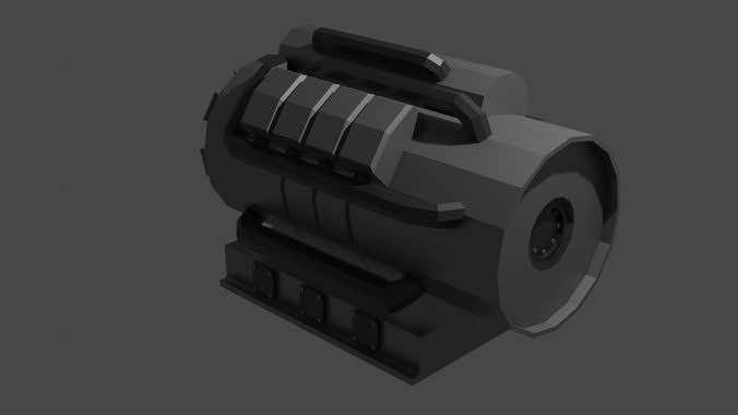 Low Poly Car Engine Low-poly 3D model