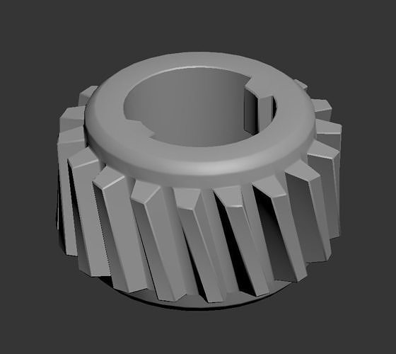 Gear low-poly Free low-poly 3D model