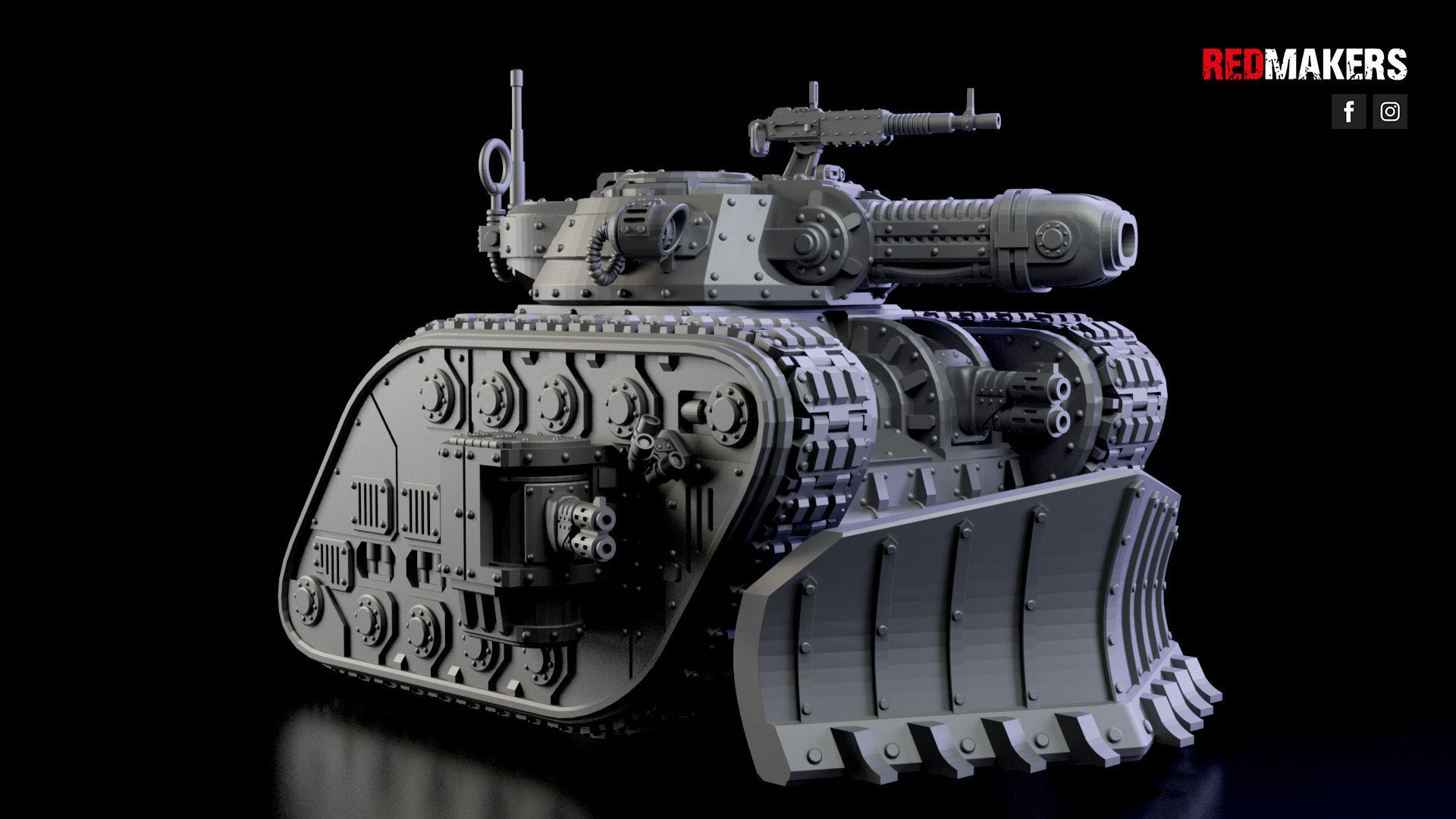 Legendary Battle Tank - Imperial Force 3D print model_26