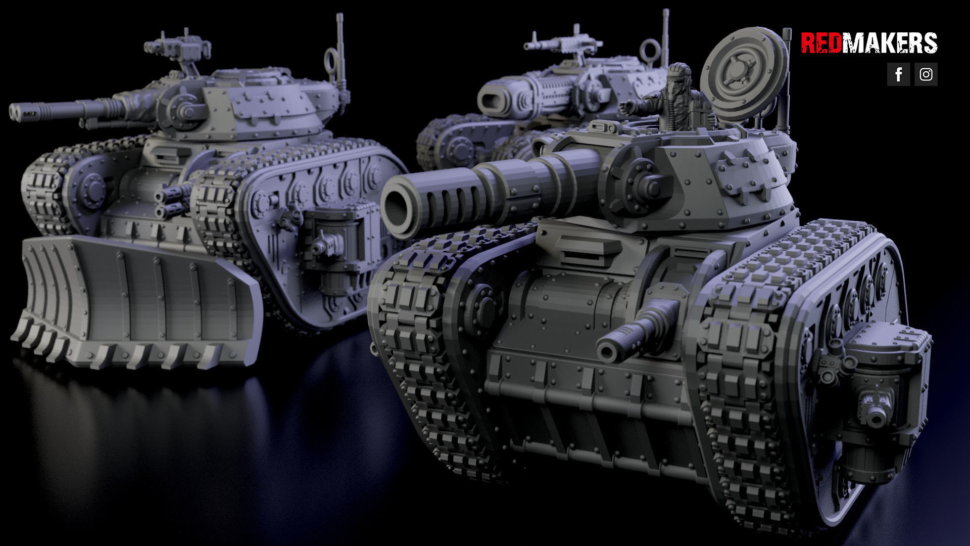 Legendary Battle Tank - Imperial Force 3D print model_10