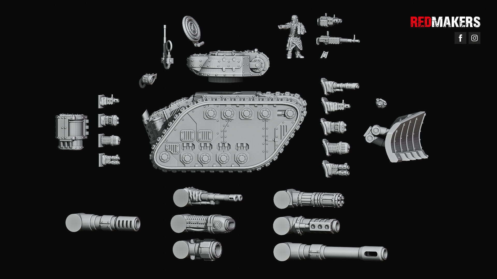 Legendary Battle Tank - Imperial Force 3D print model_28