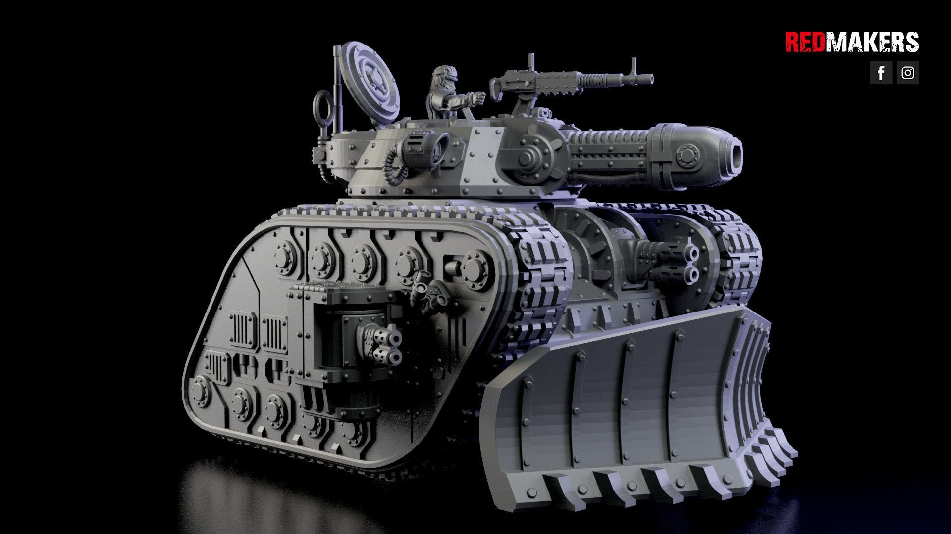 Legendary Battle Tank - Imperial Force 3D print model_27
