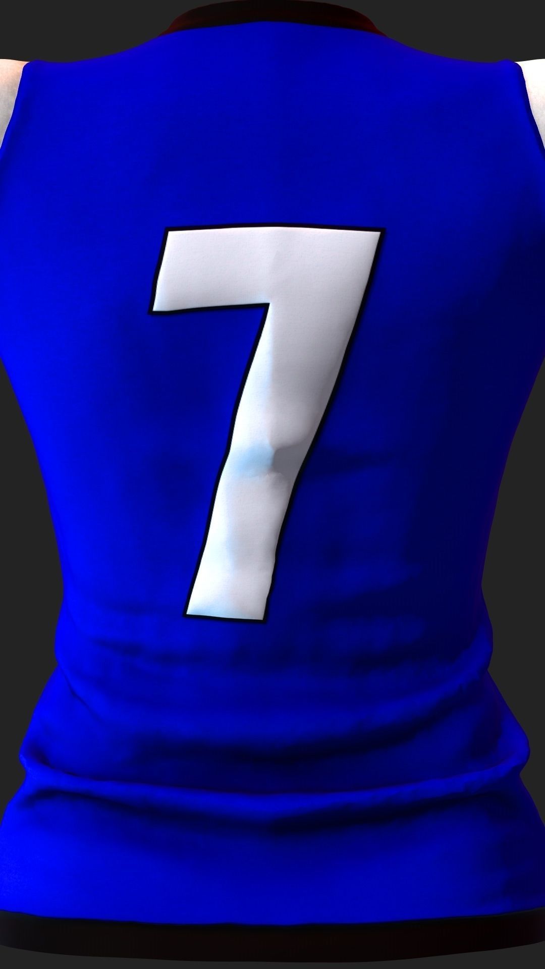 African Football Soccer Player Male 3D model_17