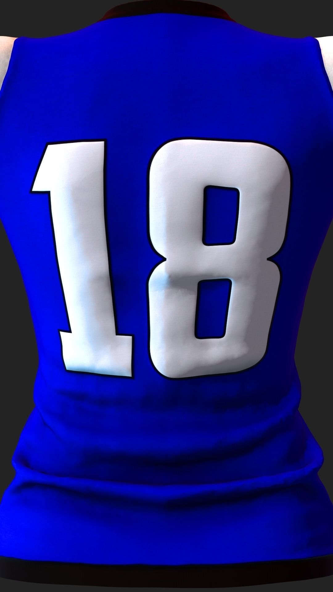 African Football Soccer Player Male 3D model_28