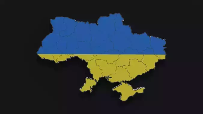 Political Map of Ukraine