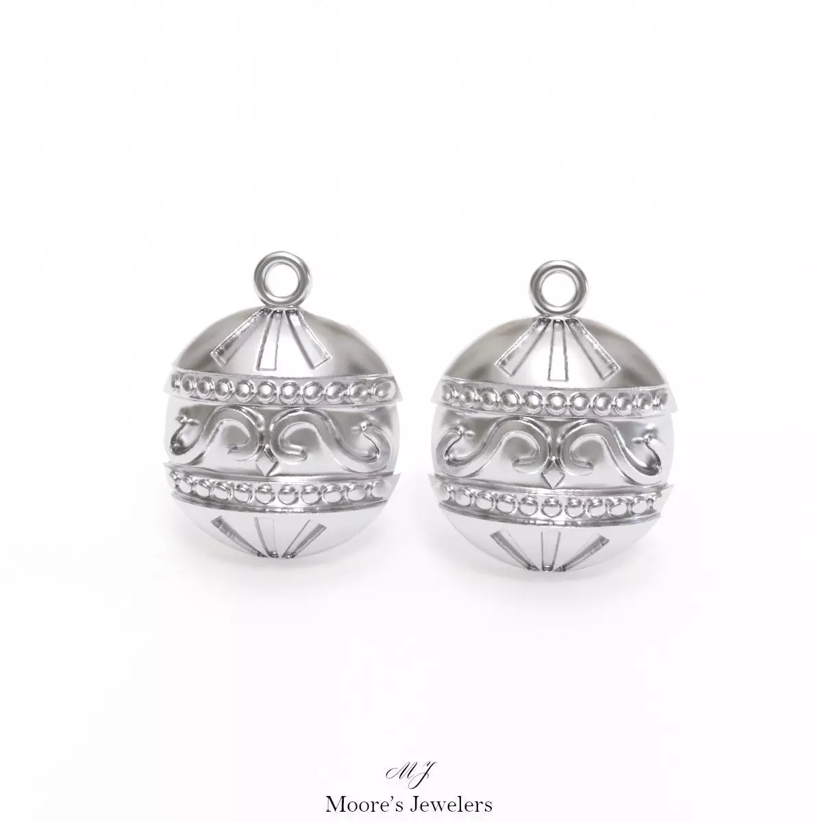 Christmas Ornament Earrings 3d Model 3D print model_0