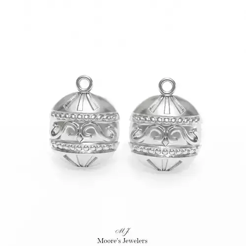 Christmas Ornament Earrings 3d Model 3D print model Christmas Ornament Earrings 3d Model 3D print model