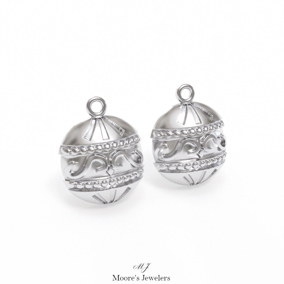 Christmas Ornament Earrings 3d Model 3D print model_2