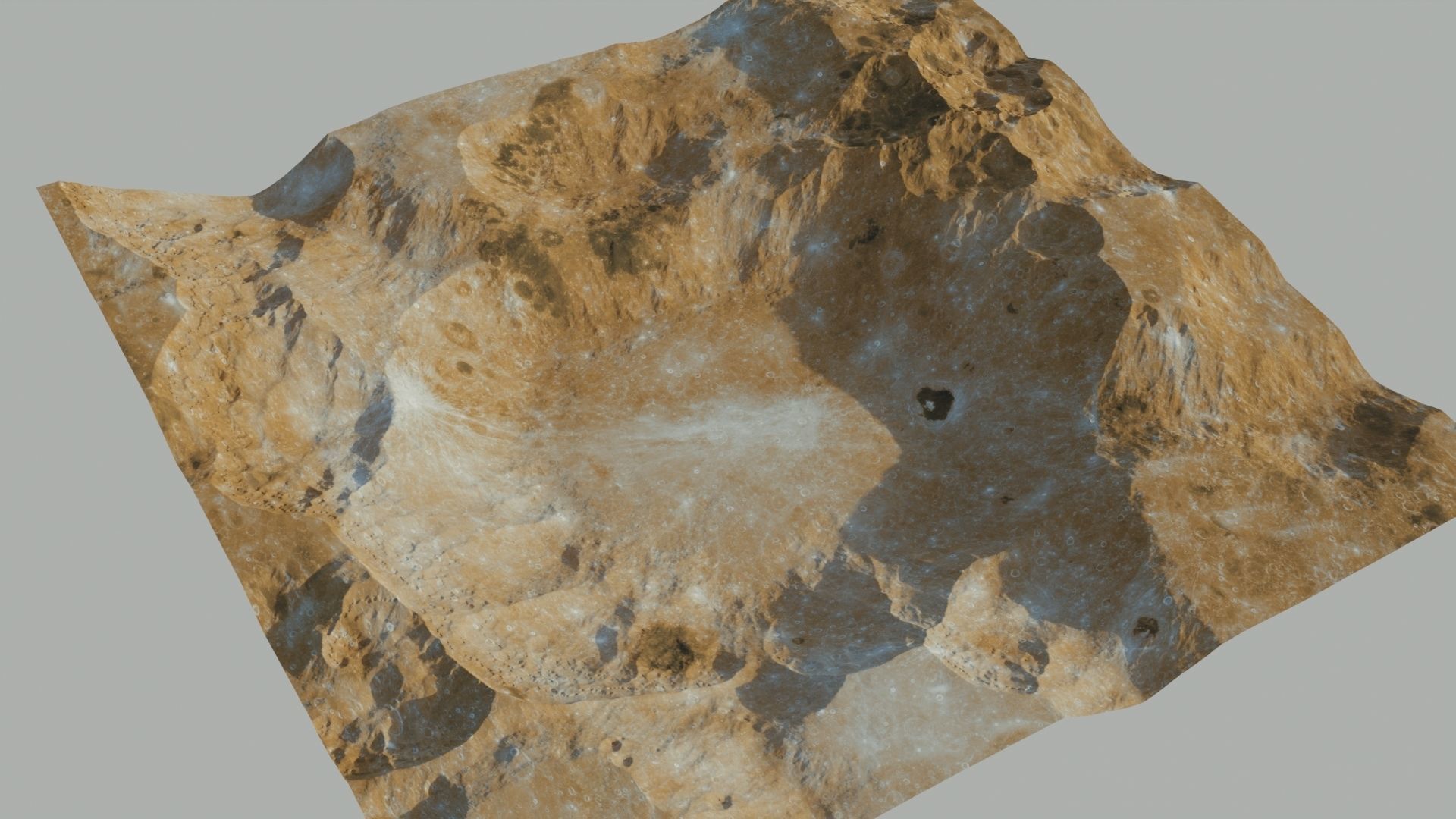 Crater 3D model 2 level of details 3D model_13