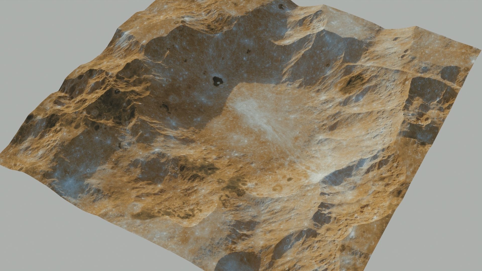 Crater 3D model 2 level of details 3D model_20