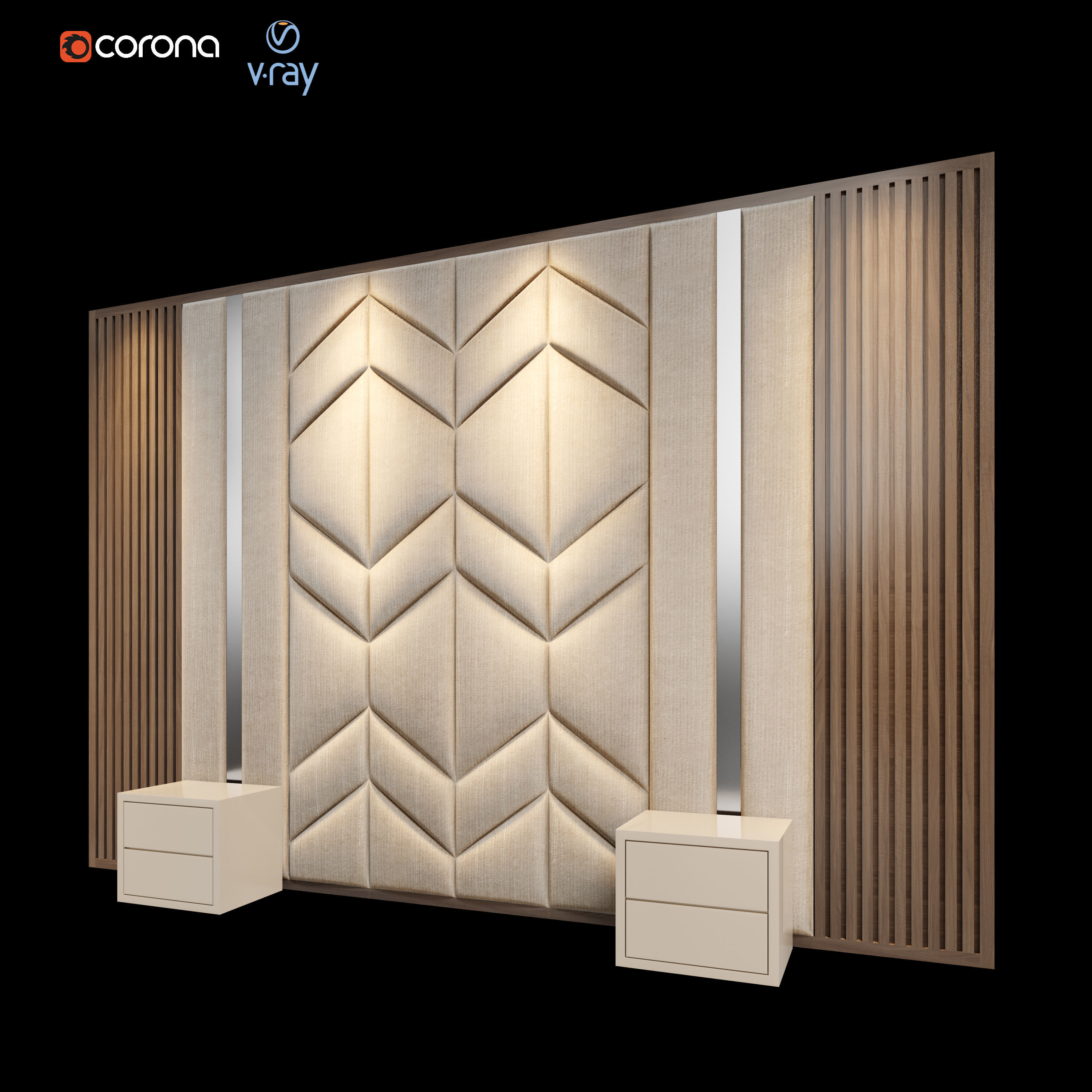 ARCHILINE Design Studio - Headboard 02 3D model_2
