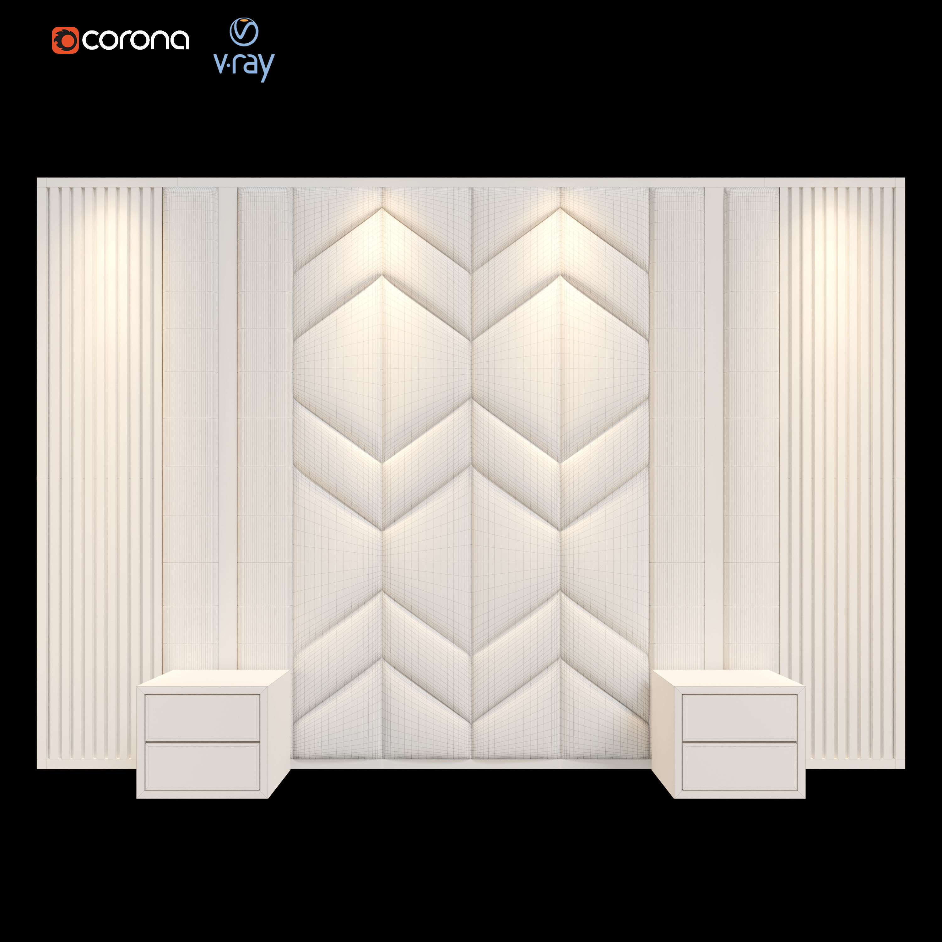 ARCHILINE Design Studio - Headboard 02 3D model_3