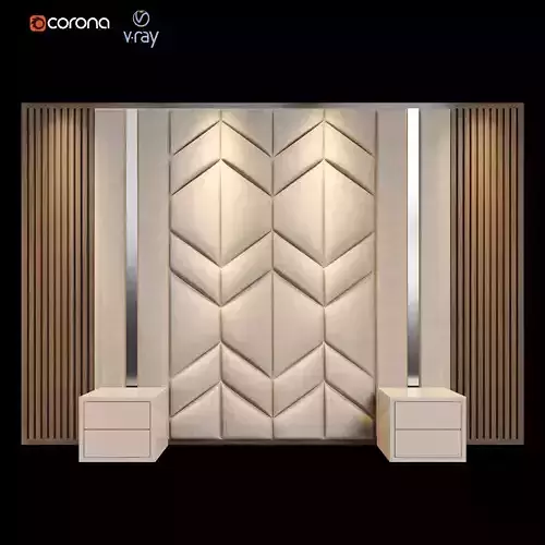 ARCHILINE Design Studio - Headboard 02 3D model ARCHILINE Design Studio - Headboard 02 3D model
