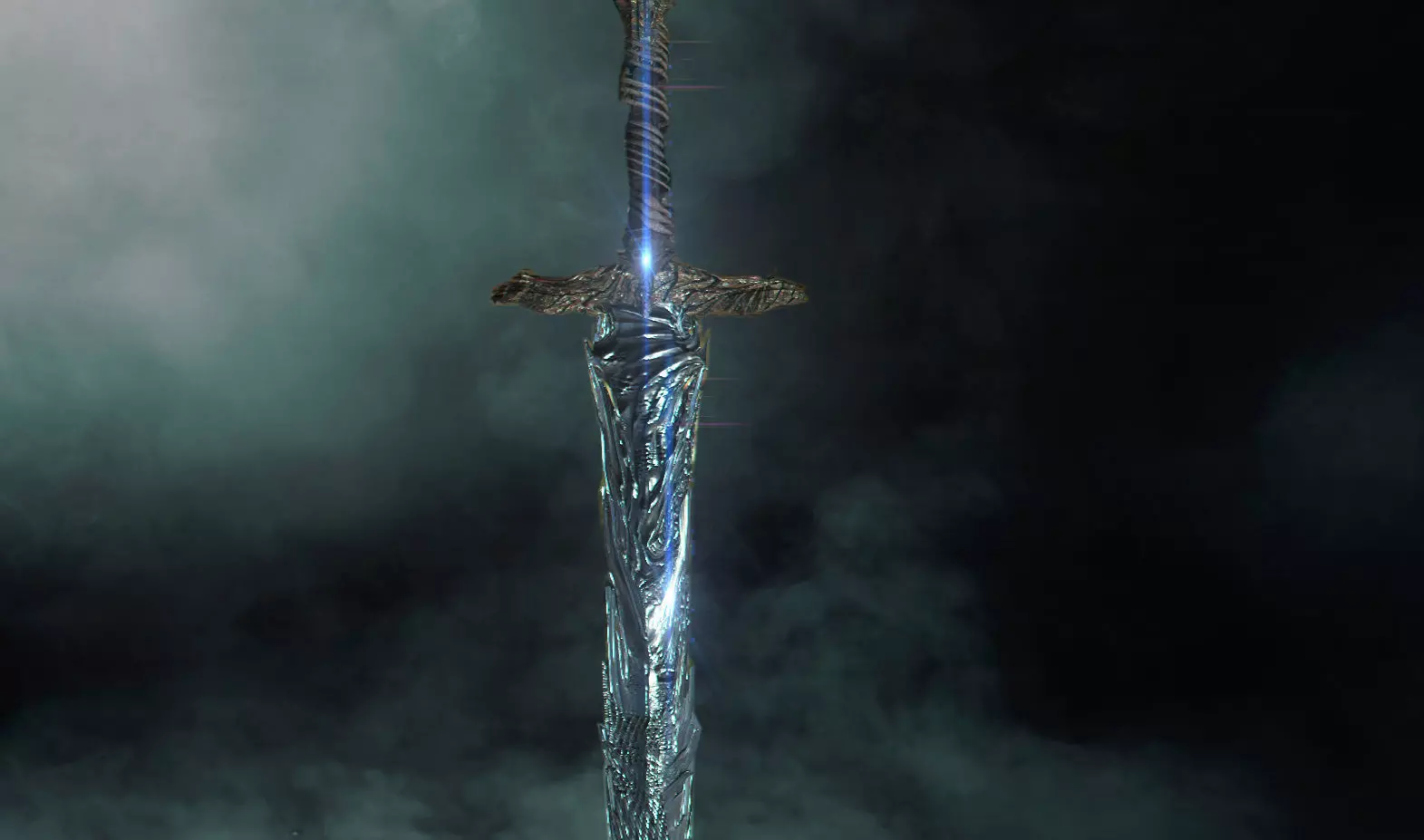 Excalibur lord of rings sword Low-poly 3D model