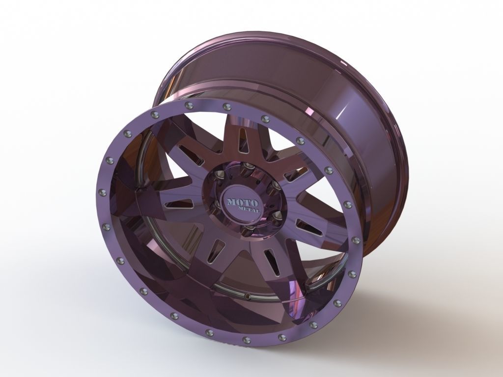 Cast rim MOTO METAL - MO975 3D model_2