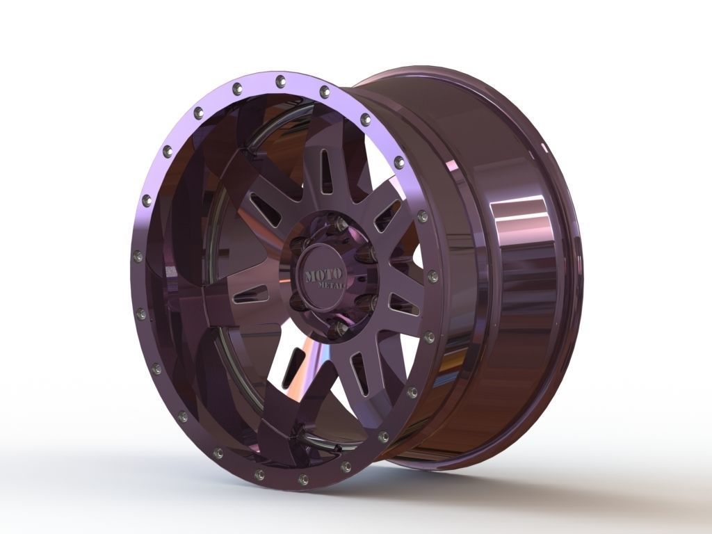 Cast rim MOTO METAL - MO975 3D model_1