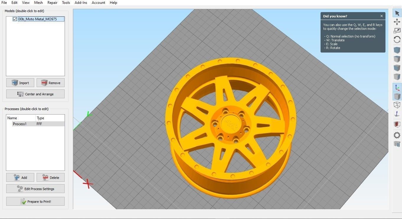 Cast rim MOTO METAL - MO975 3D model_6