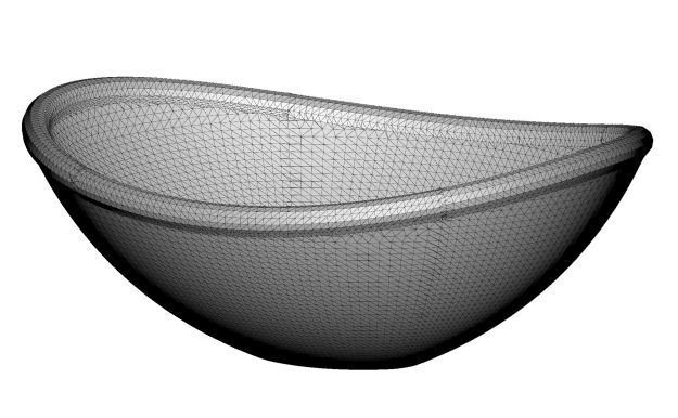 Classic Oval Wash Basin 3D print model_4