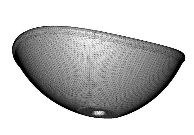 Classic Oval Wash Basin 3D print model_3