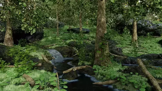 Stream Scene 3D model