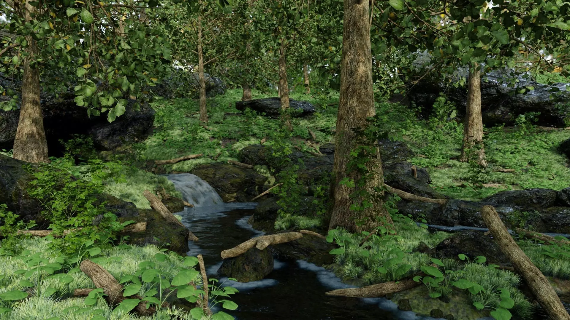 Stream Scene 3D model