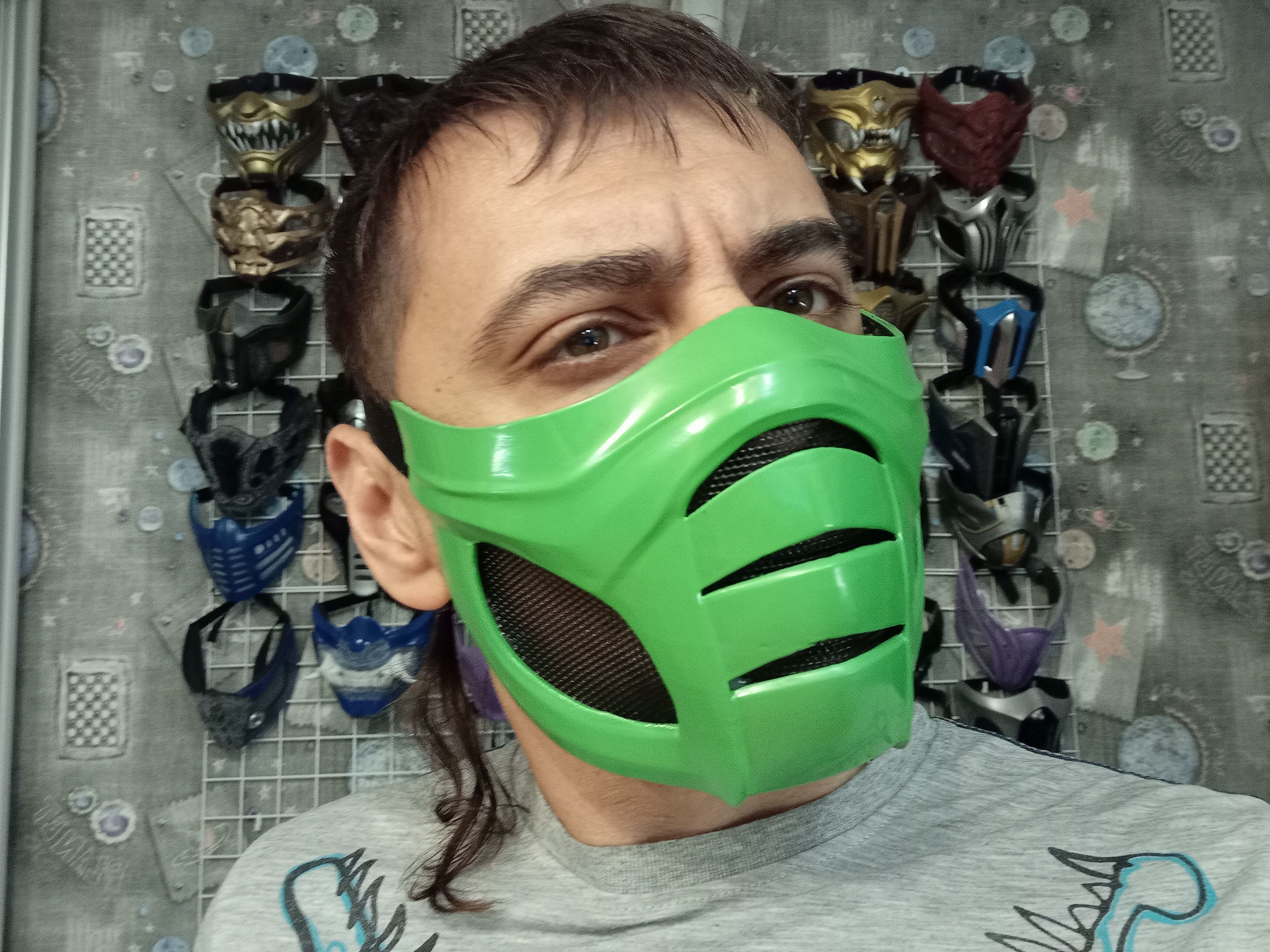 Chameleon mask from Mortal Kombat Armageddon 3D print model_1