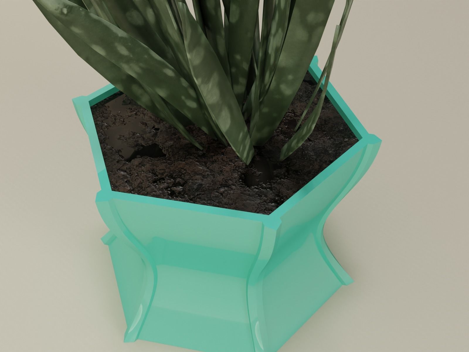 plant pot 47 3D print model_3