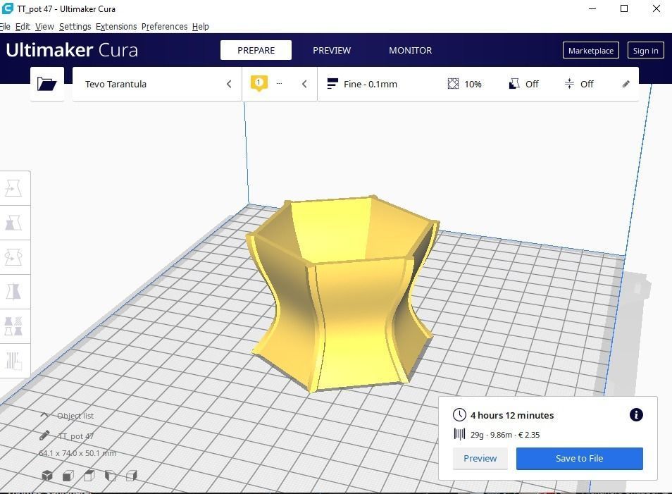 plant pot 47 3D print model_13