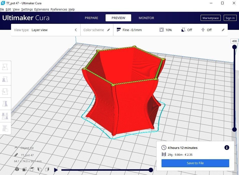 plant pot 47 3D print model_12