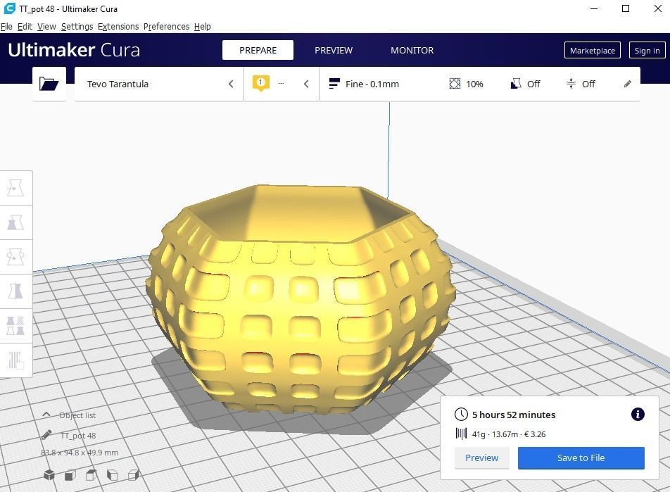 plant pot 48 3D print model_12