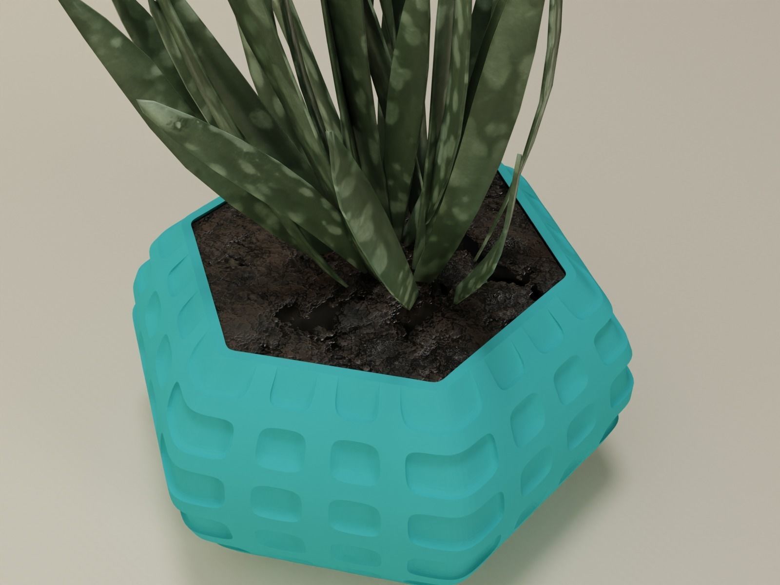 plant pot 48 3D print model_4