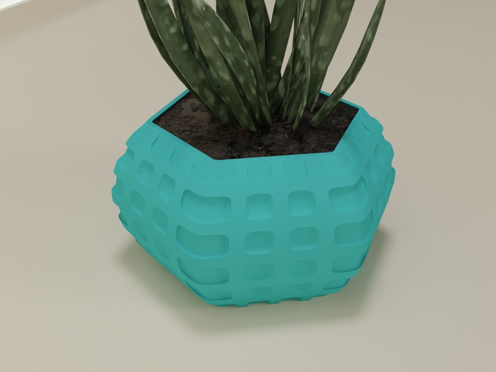 plant pot 48 3D print model_2